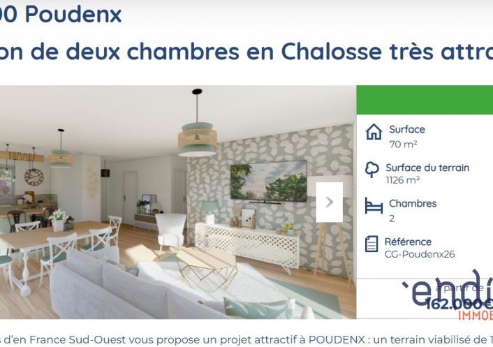 à vendre Terrain Poudenx