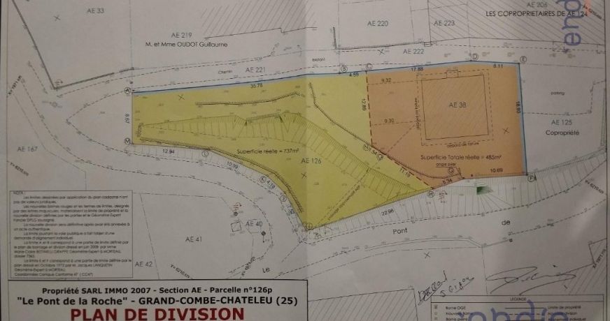 vente Terrain Grand Combe Chateleu