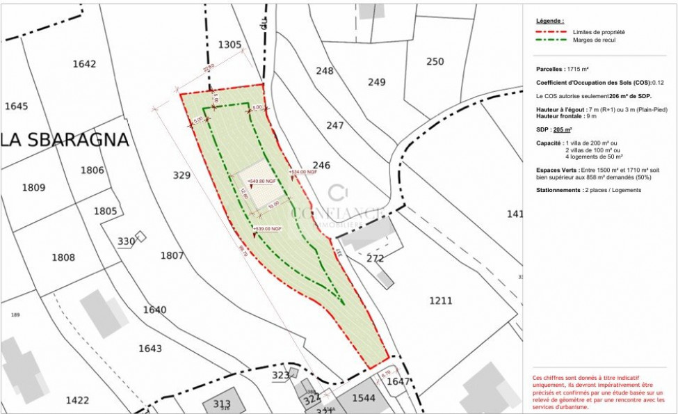 vente Terrain constructible Chateauneuf Villevieille - Photo 8