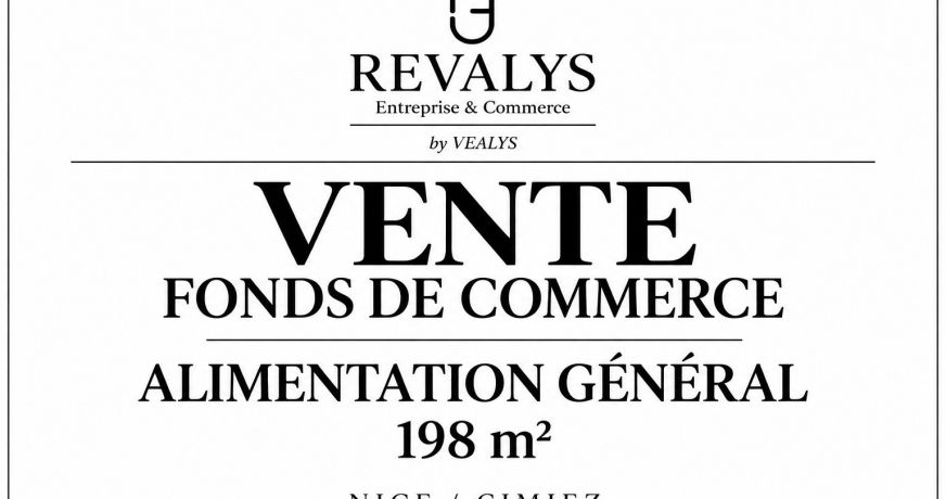 vente Alimentation Nice