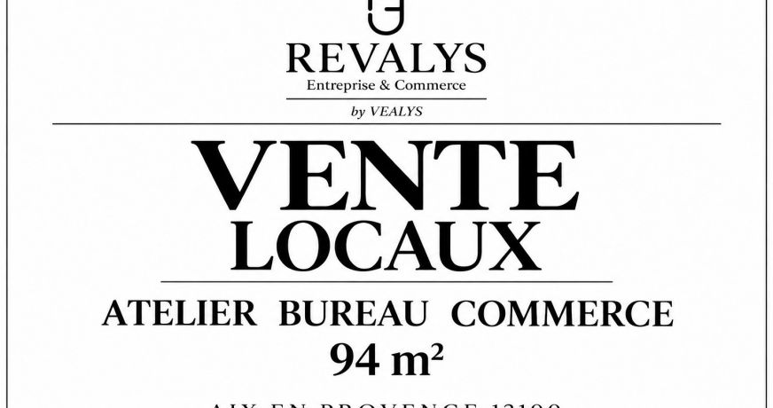 vente Ateliers et bureaux Aix En Provence