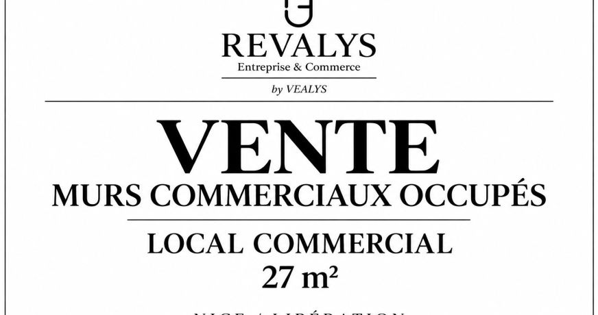 vente Local commercial Nice