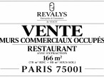 à vendre Local commercial Paris 1er Arrondissement