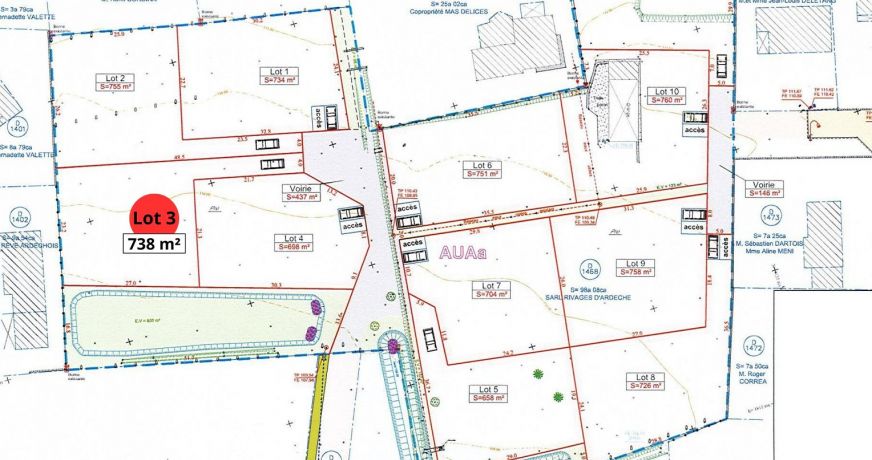 vente Terrain constructible Vallon Pont D'arc