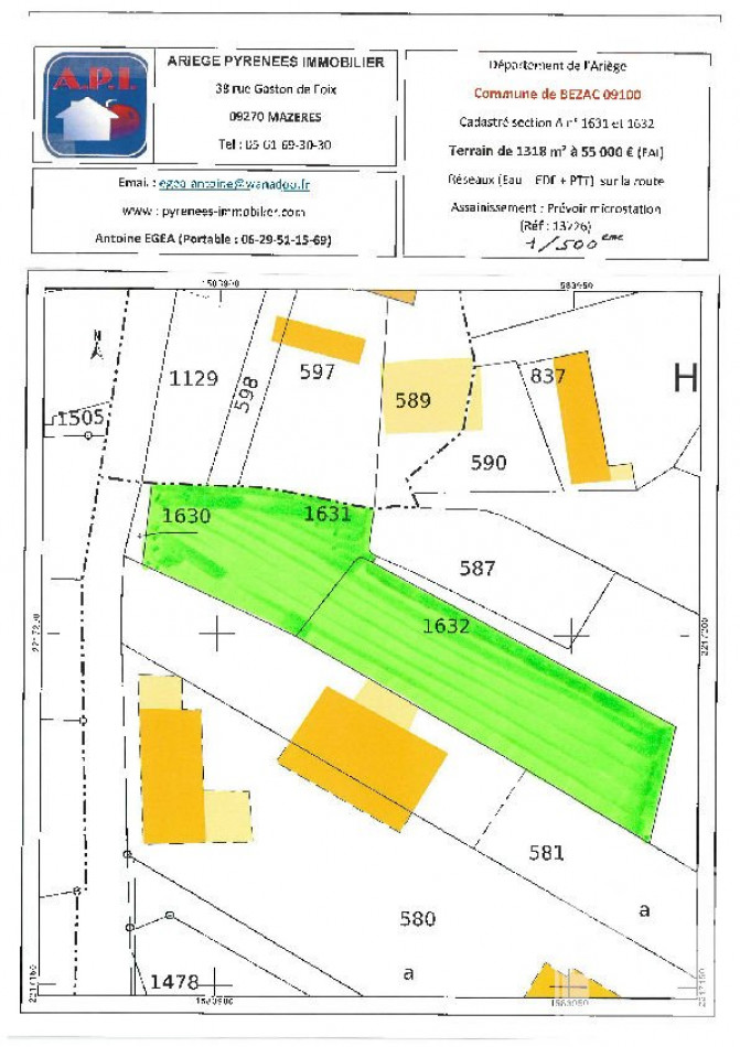 vente Terrain Bezac - Photo 3