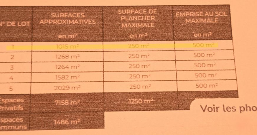 vente Terrain constructible Saix