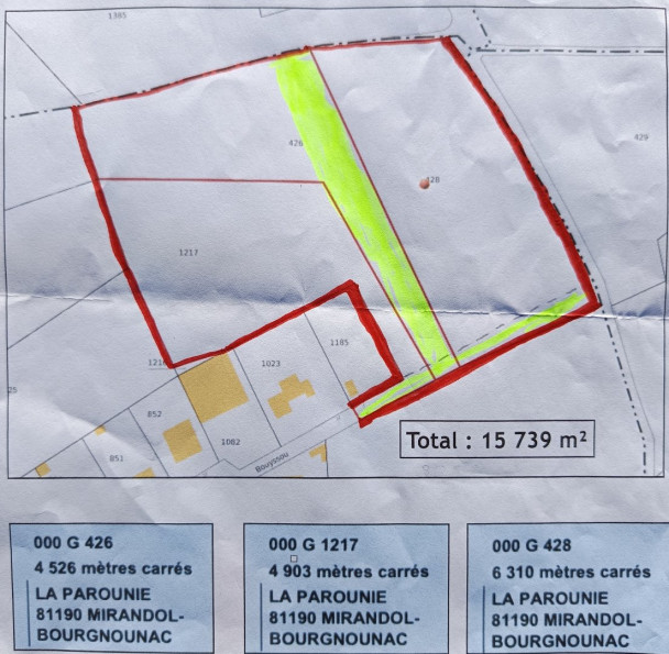 vente Terrain constructible Mirandol Bourgnounac - Photo 6