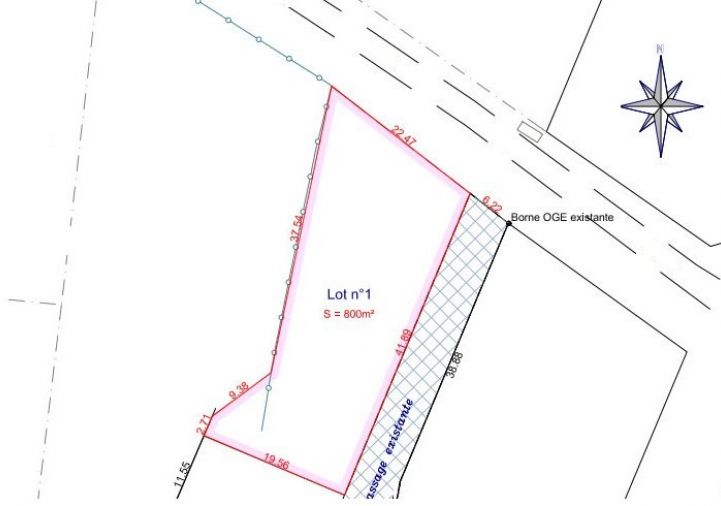 vente Terrain constructible Laluque