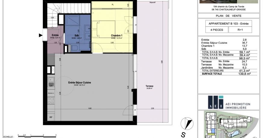 vente Appartement Châteauneuf-grasse