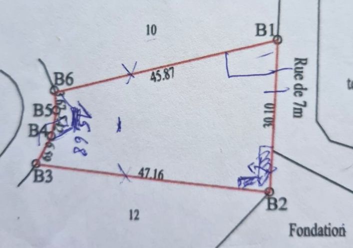 à vendre Terrain constructible Ngaparou