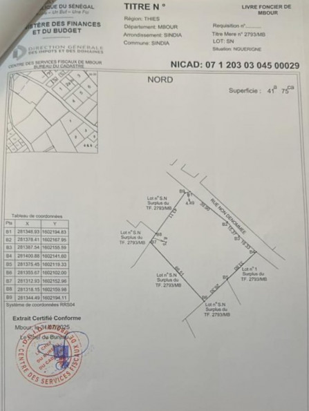 vente Terrain constructible Nguerigne - Photo 1