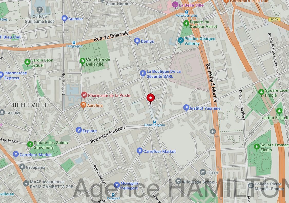 vente Ateliers et bureaux Paris 20eme Arrondissement