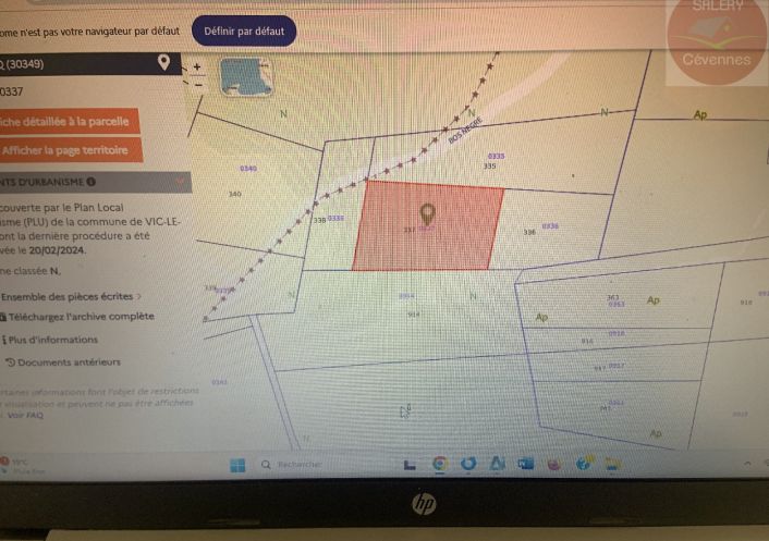 à vendre Terrain de loisir Vic Le Fesq