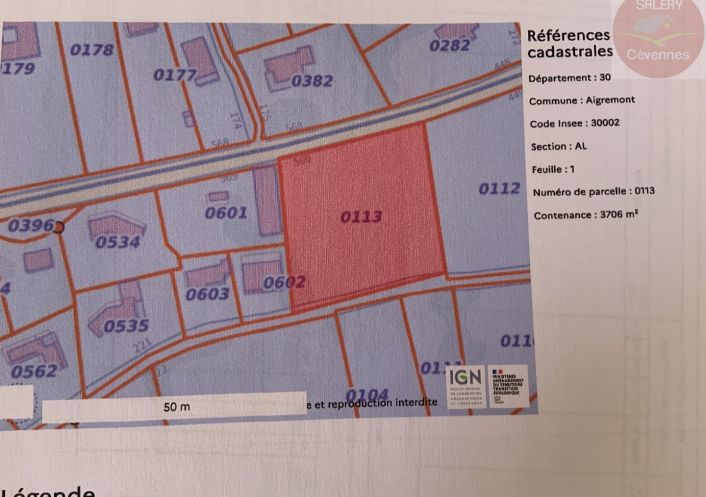 à vendre Terrain constructible Aigremont
