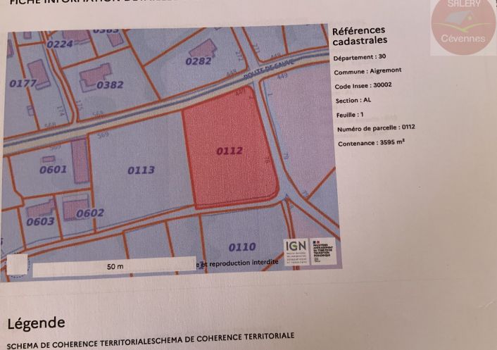 à vendre Terrain constructible Aigremont