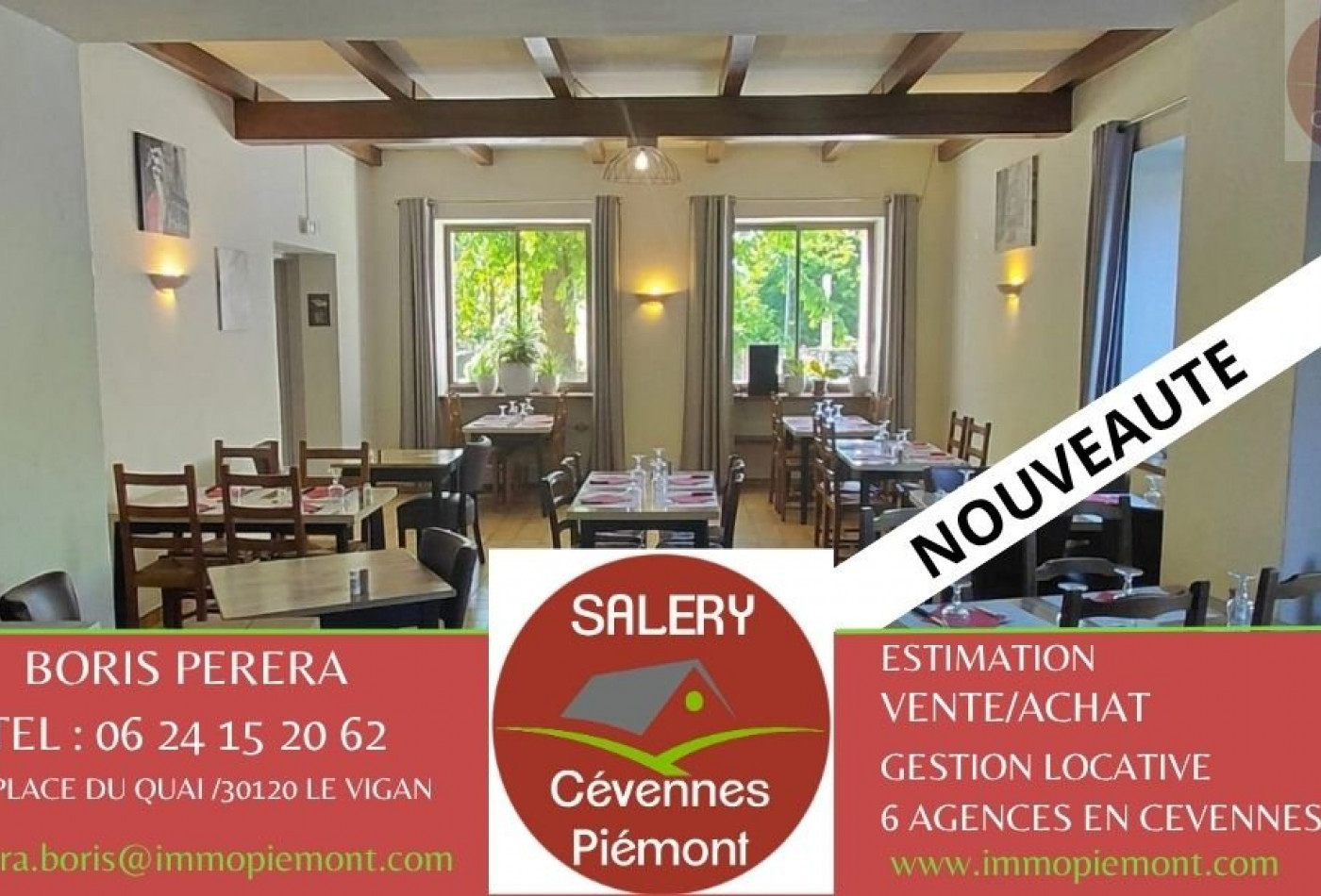 vente Café hotel restaurant Le Vigan - Photo 1