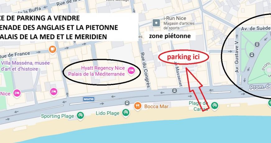 vente Parking intérieur Nice