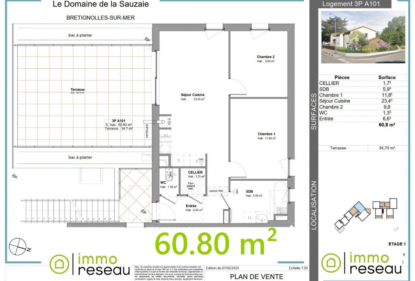 vente Appartement en frais réduits Bretignolles Sur Mer - Photo 2