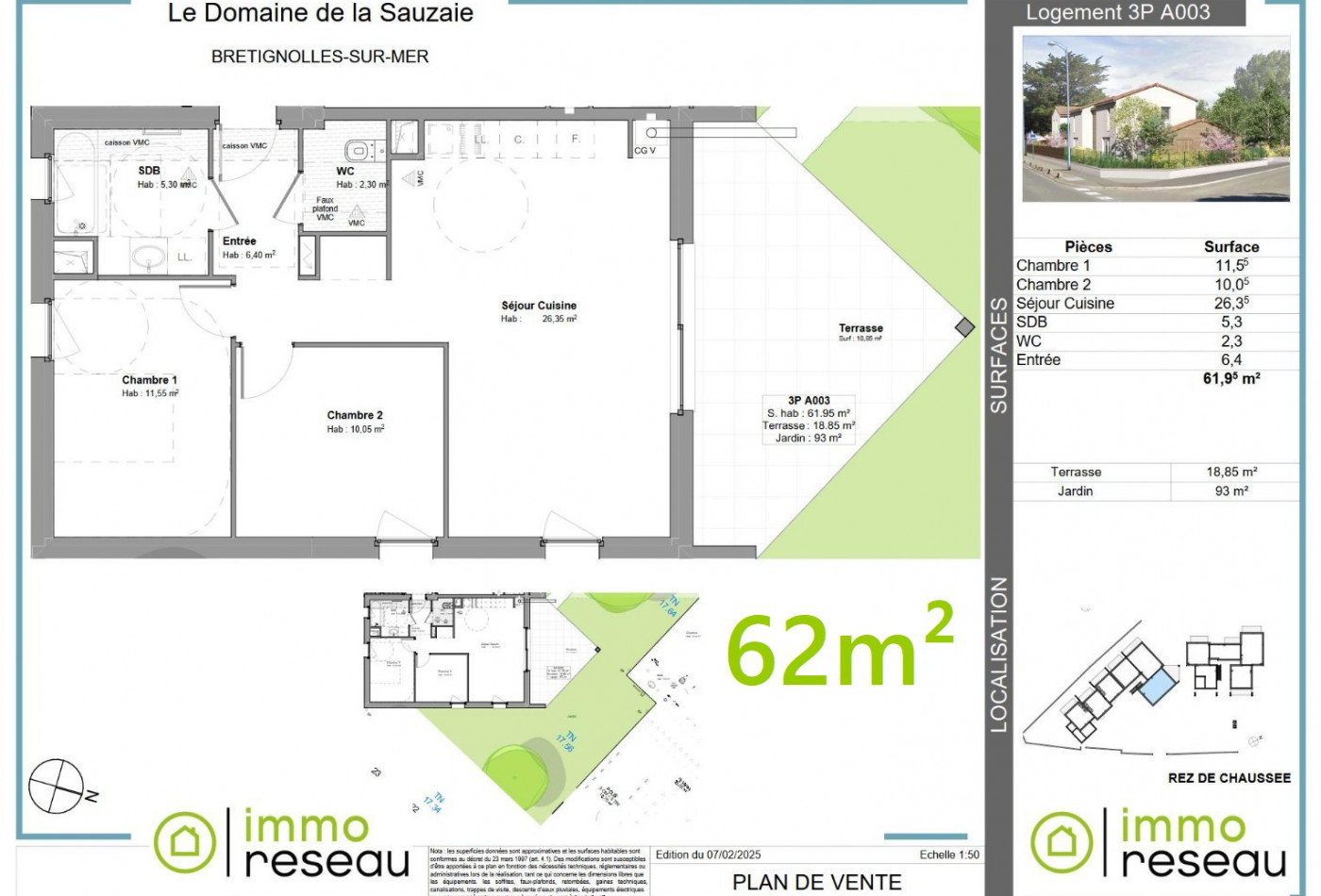 vente Appartement en frais réduits Bretignolles Sur Mer - Photo 2