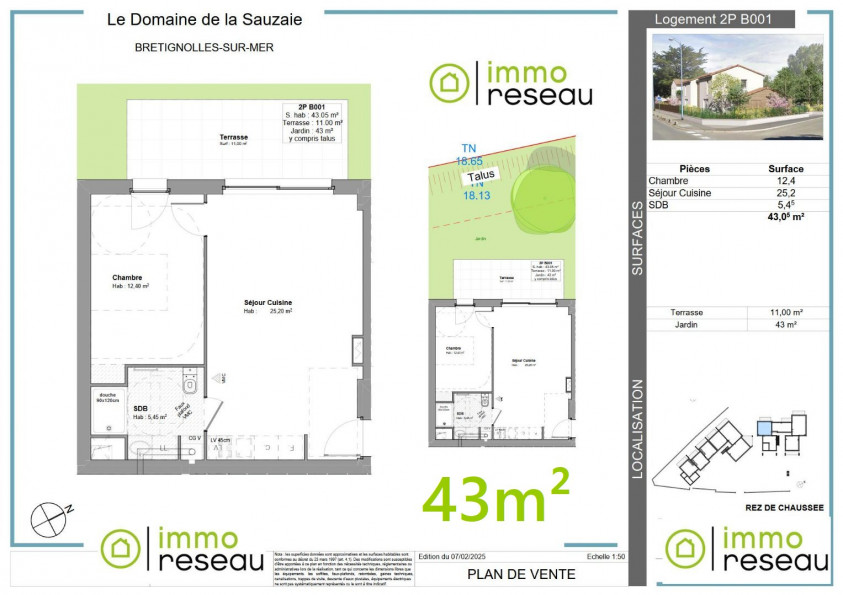vente Appartement en frais réduits Bretignolles Sur Mer - Photo 1