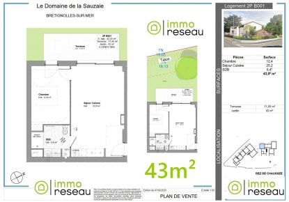 vente Appartement en frais réduits Bretignolles Sur Mer