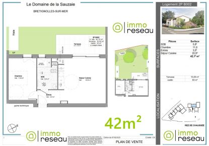 vente Appartement en frais réduits Bretignolles Sur Mer