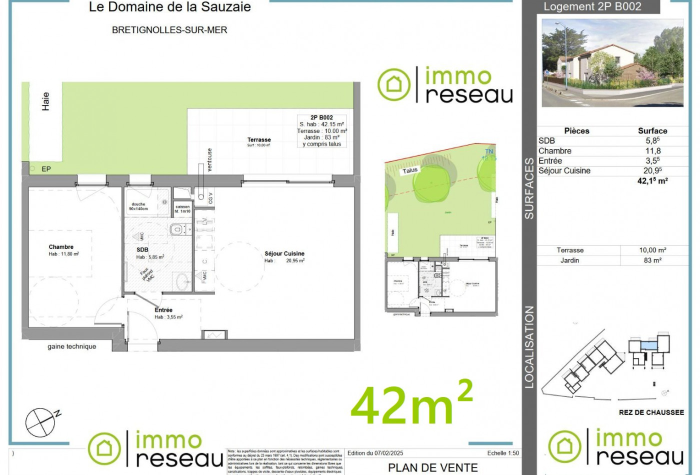 vente Appartement en frais réduits Bretignolles Sur Mer - Photo 2