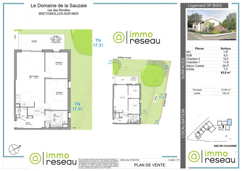vente Appartement en frais réduits Bretignolles Sur Mer - Photo 5