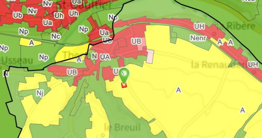 vente Terrain Thenay
