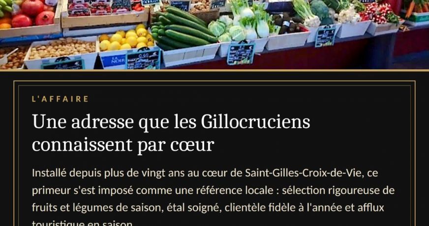 vente Alimentation Saint Gilles Croix De Vie