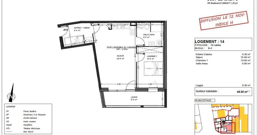 vente Appartement en frais réduits Cucq