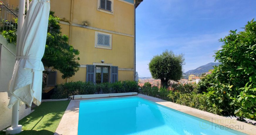 vente Appartement en rez de jardin Menton