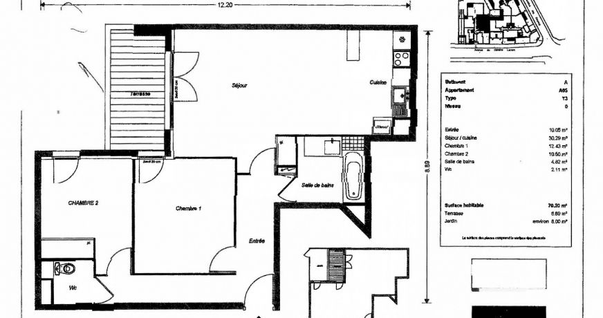 vente Appartement en rez de jardin Beauchamp