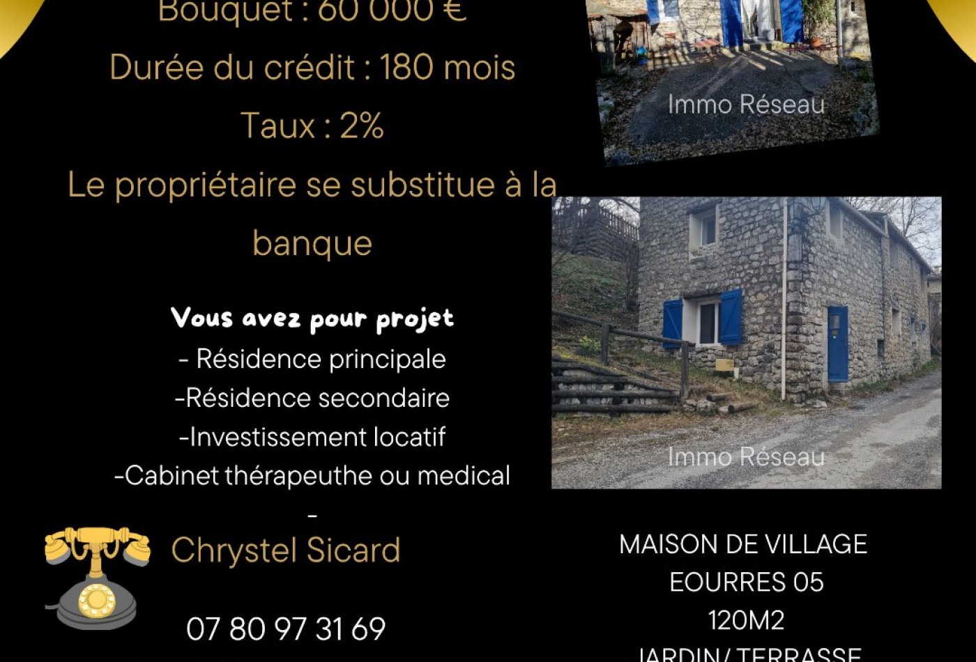vente Maison Eourres - Photo 1