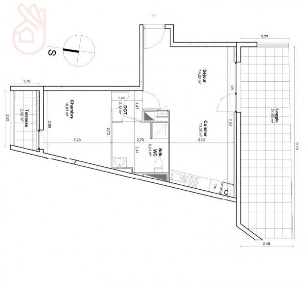 location Appartement Cornebarrieu - Photo 8