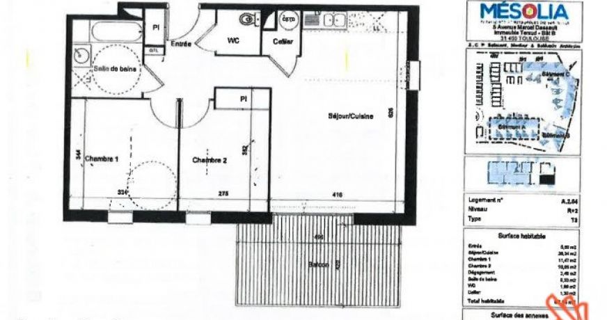location Appartement Villeneuve-tolosane