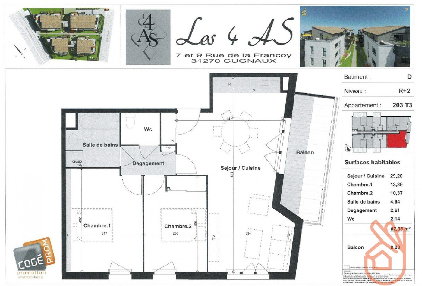 location Appartement Cugnaux - Photo 2