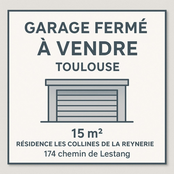 vente Garage Toulouse - Photo 1