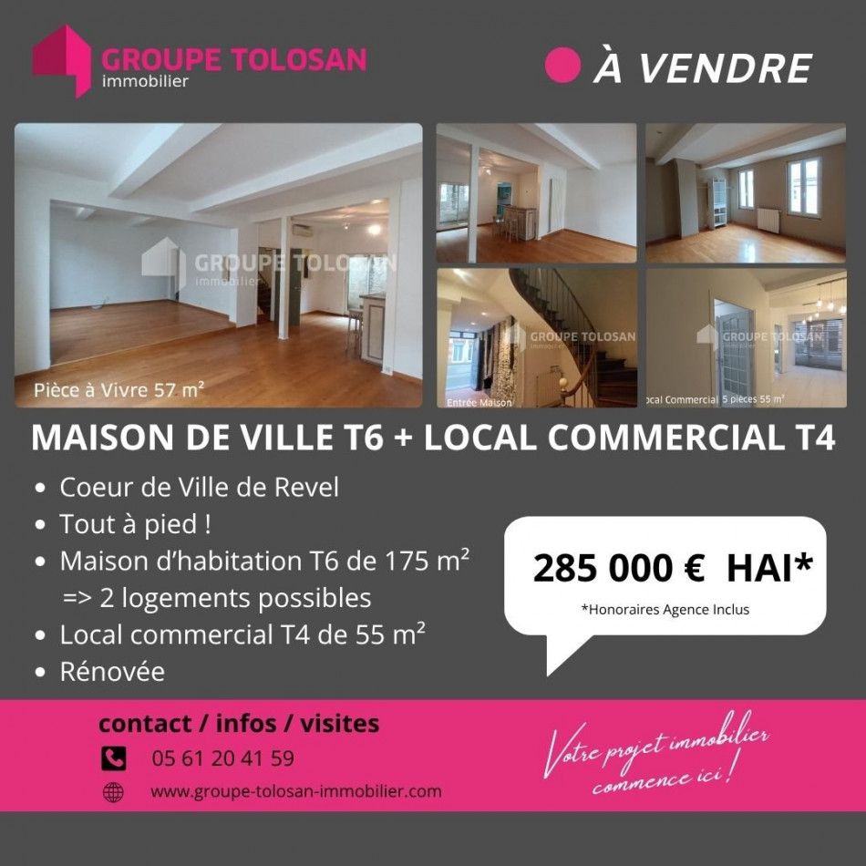 vente Maison de ville Revel - Photo 15