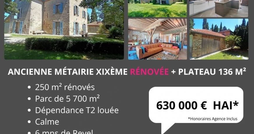 vente Maison en pierre Revel