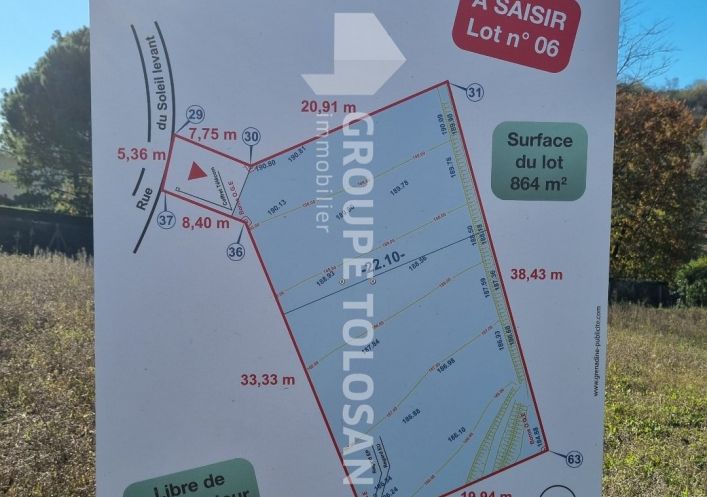 vente Terrain Pompertuzat