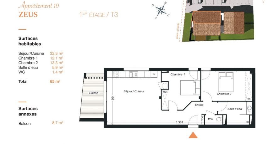 location Appartement neuf Aucamville