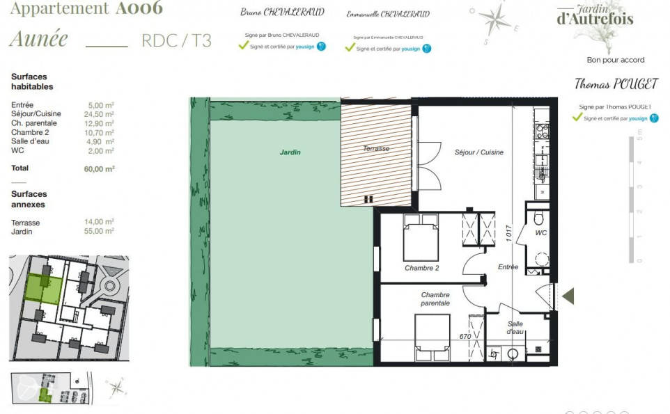 location Appartement Lespinasse - Photo 1