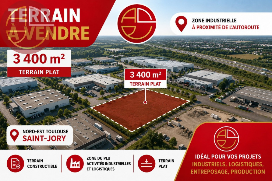 vente Terrain industriel Saint-jory - Photo 2
