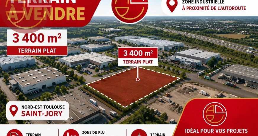 vente Terrain industriel Saint-jory