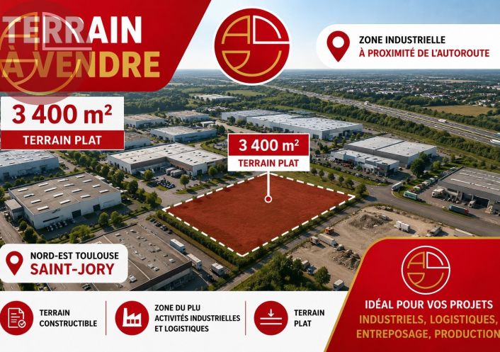 vente Terrain industriel Saint-jory