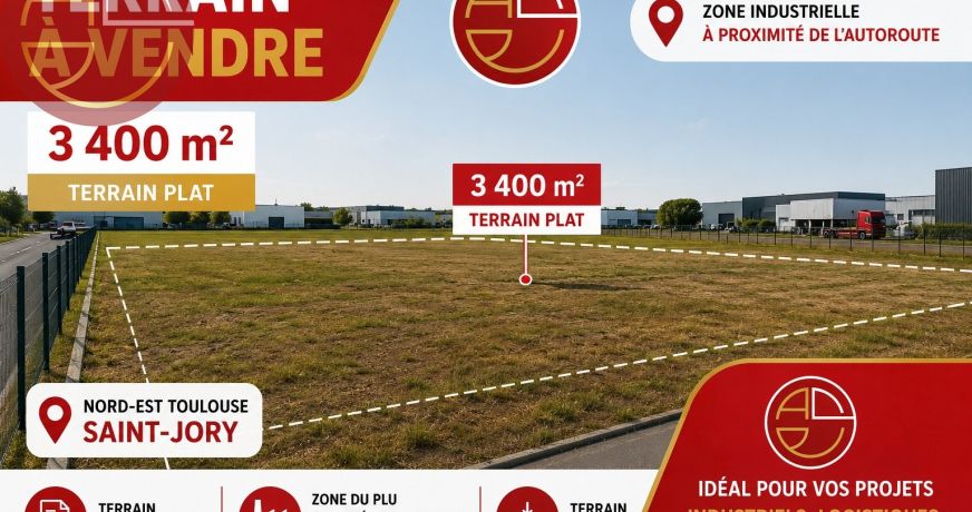 vente Terrain industriel Saint-jory