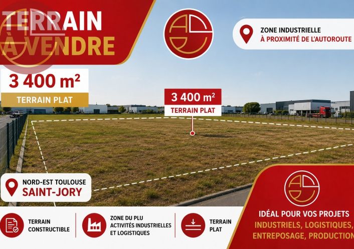vente Terrain industriel Saint-jory