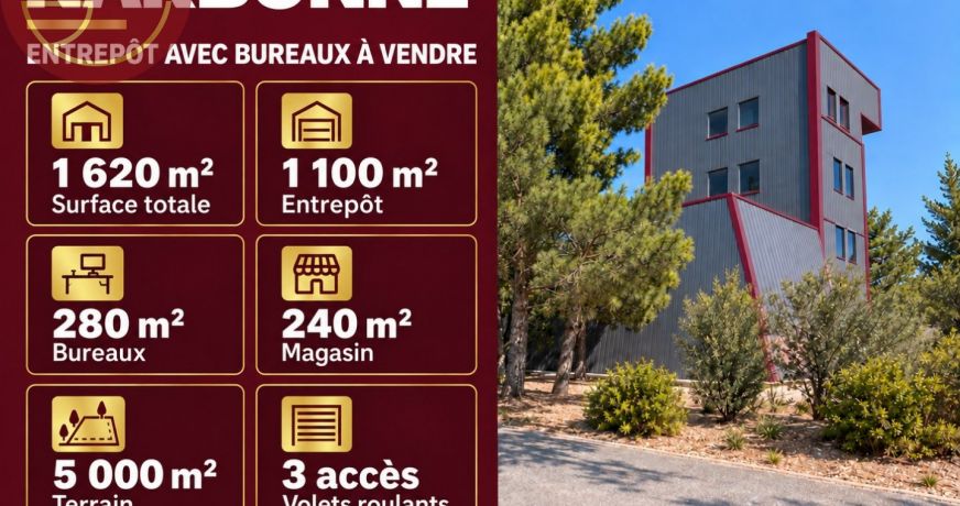 vente Entrepot Narbonne