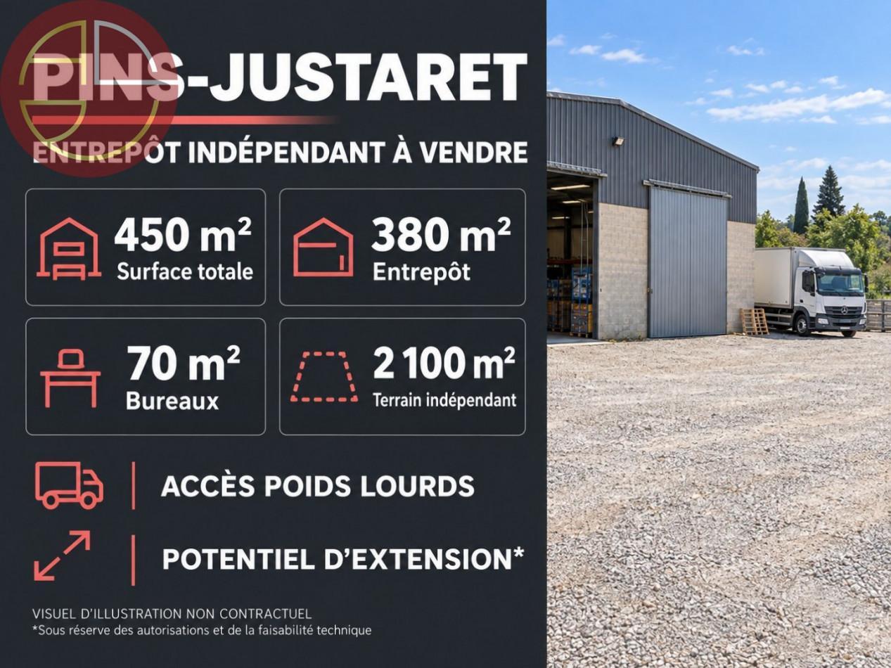 vente Entrepot Pins-justaret - Photo 1